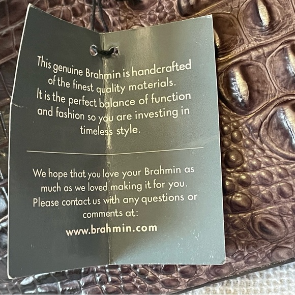 NWT Brahmin mini Asher Anthracite Melbourne Genuine Leather - Picture 8 of 15